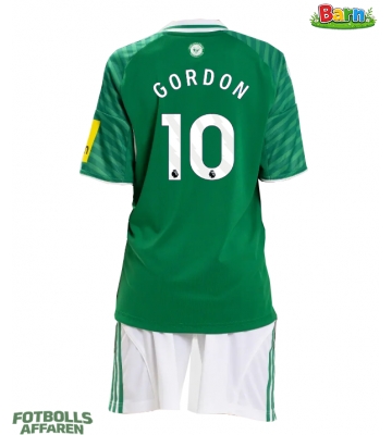 Newcastle United Anthony Gordon #10 Bortaställ Barn 2025-26 Kortärmad (+ Korta byxor)